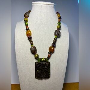 Chico’s Tiki Tribal Pendant Necklace